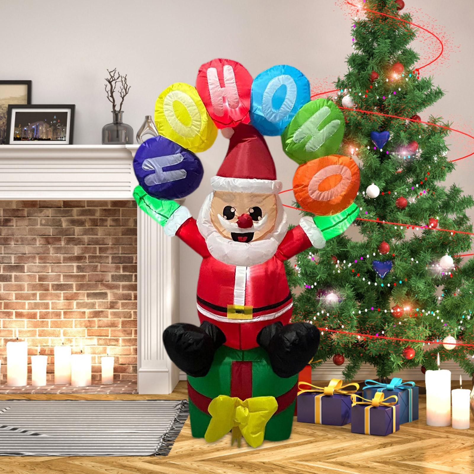 Outdoor Lighting For Christmas - Nadmuchiwany Święty Mikołaj z oświetleniem LED,