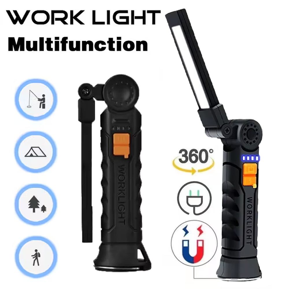 Outdoor Lighting For Camping - Przenośna latarka LED COB ładowana przez