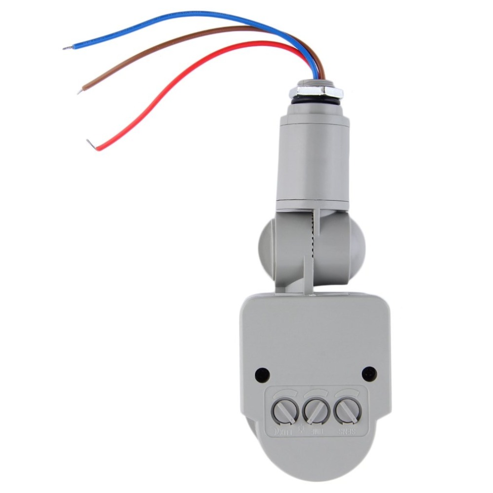 Outdoor Lighting Timer Switch - Czujnik ruchu 220V 12V, automatyczny czujnik