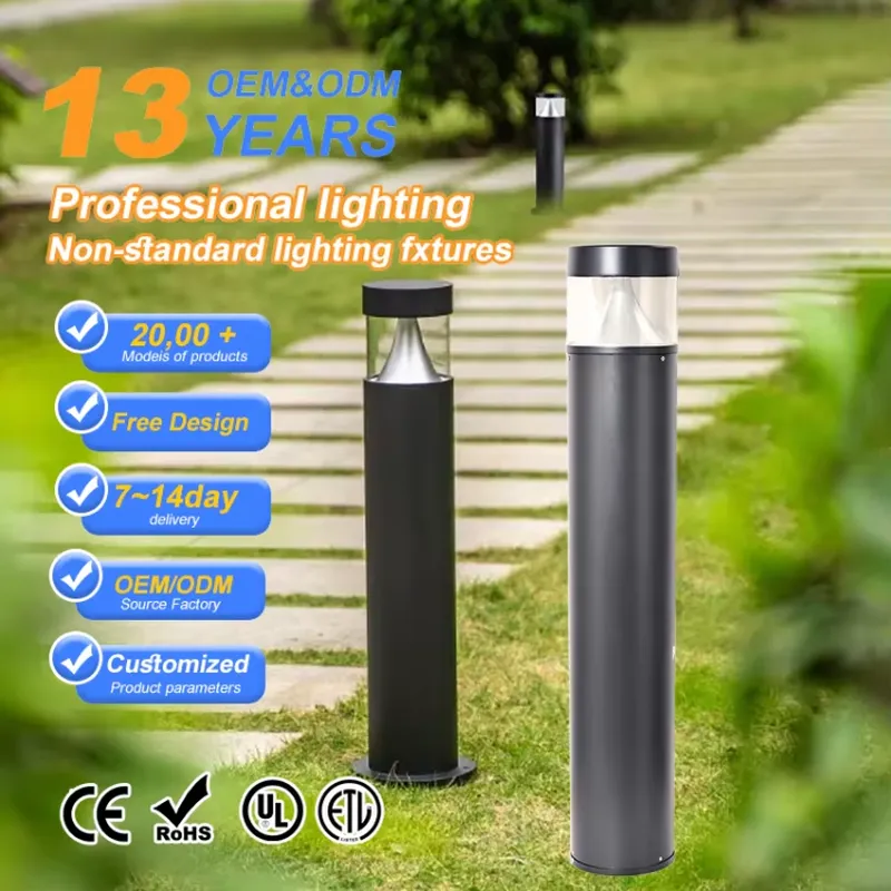 Outdoor Lighting Bollards - Nowoczesna aluminiowa lampa LED typu bollard