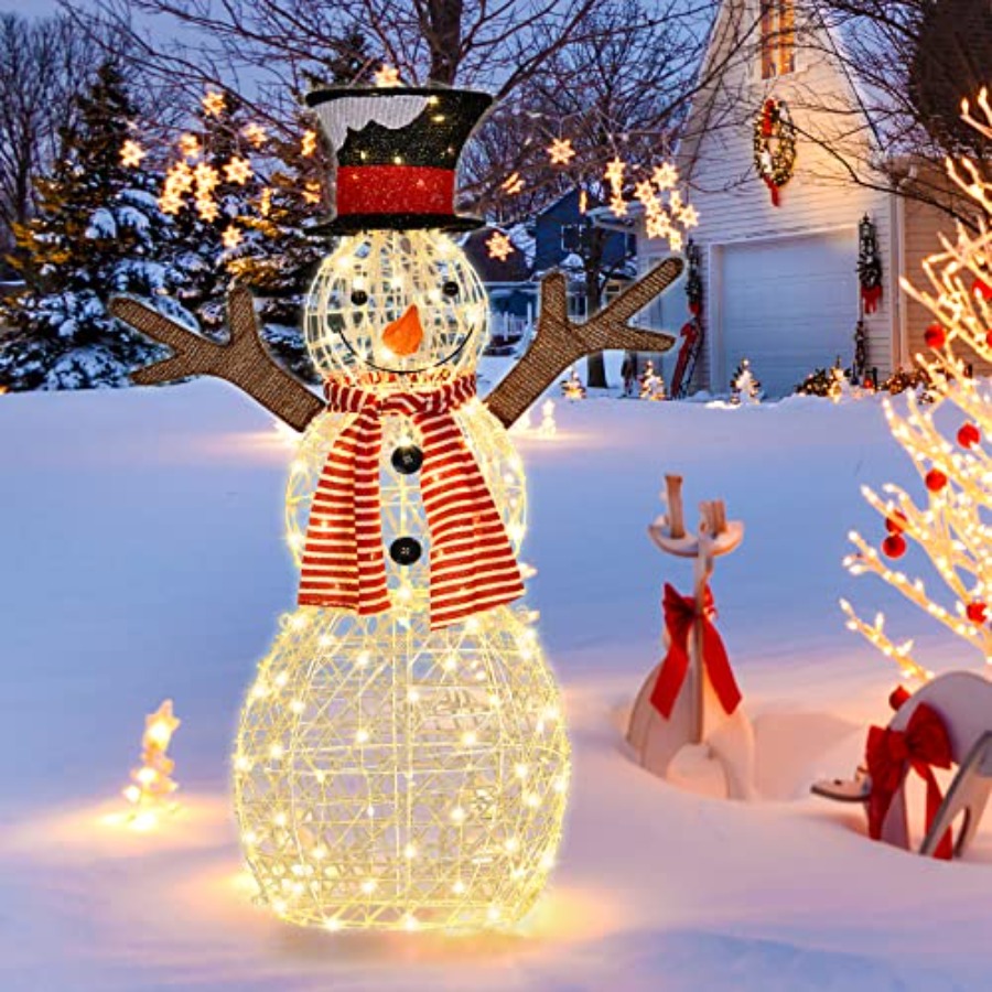 Outdoor Lighting For Christmas - Świąteczne oświetlone dekoracje ogrodowe w kształcie