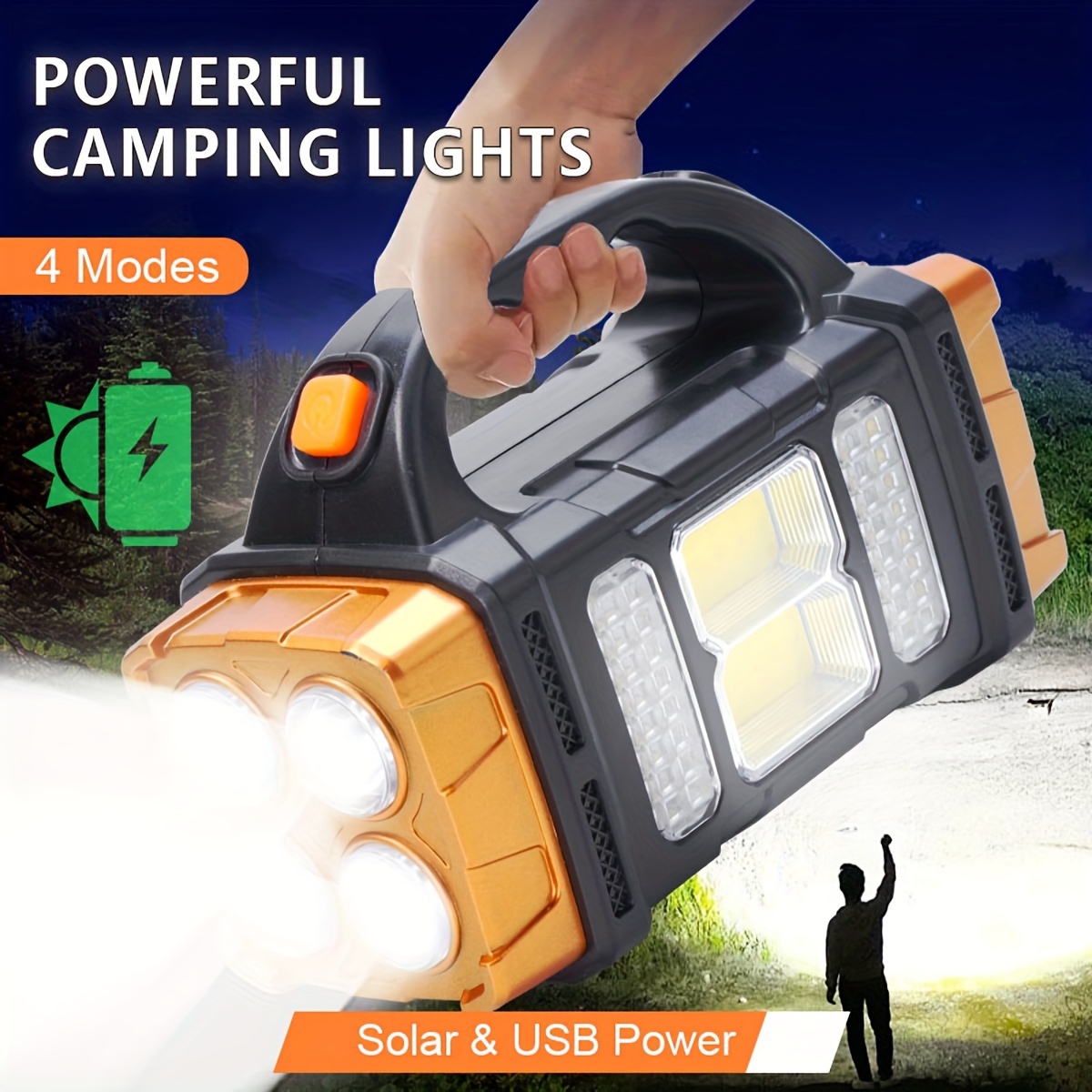 Outdoor Lighting Lumen - Nowa, ulepszona, ładowalna, mocna latarka LED