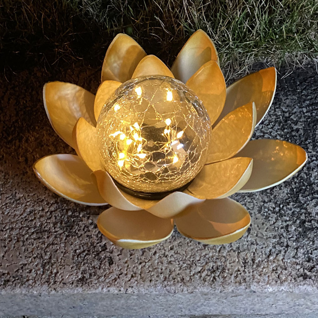 Outdoor Lighting For Christmas - Ogród w kształcie lotosu Lampy słoneczne