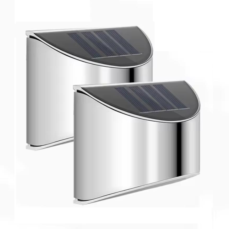 Outdoor Lighting Wall Mount - 2 szt. Solarnych lamp ogrodowych ze
