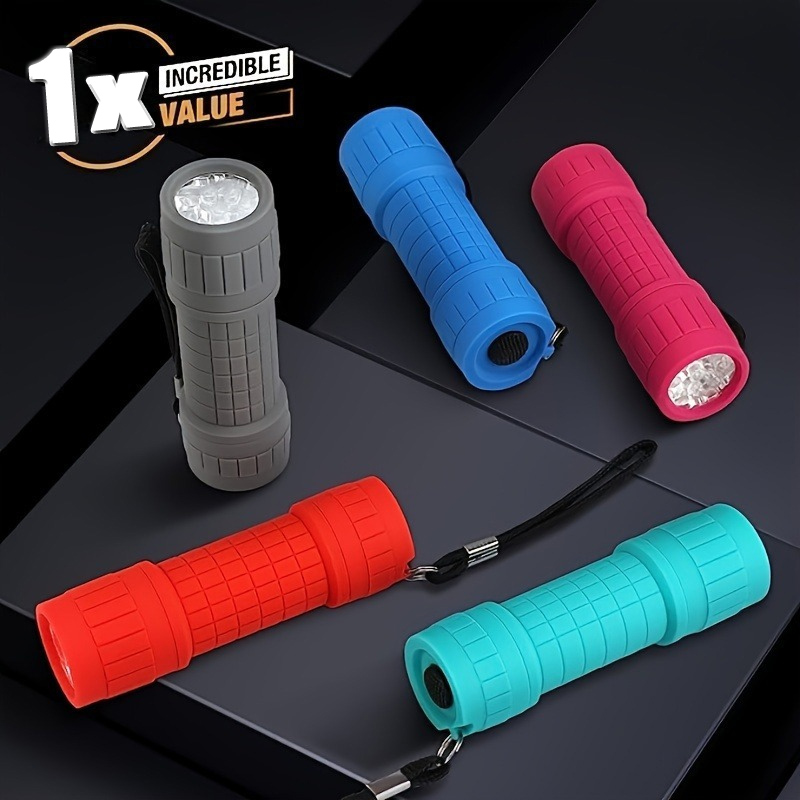 Outdoor Lighting Bollards - Mini Przenośna Latarka Dziewięć Diod XPE