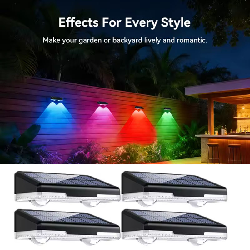 Outdoor Lighting Dusk To Dawn - Zasilana energią słoneczną, wodoodporna lampa ścienna