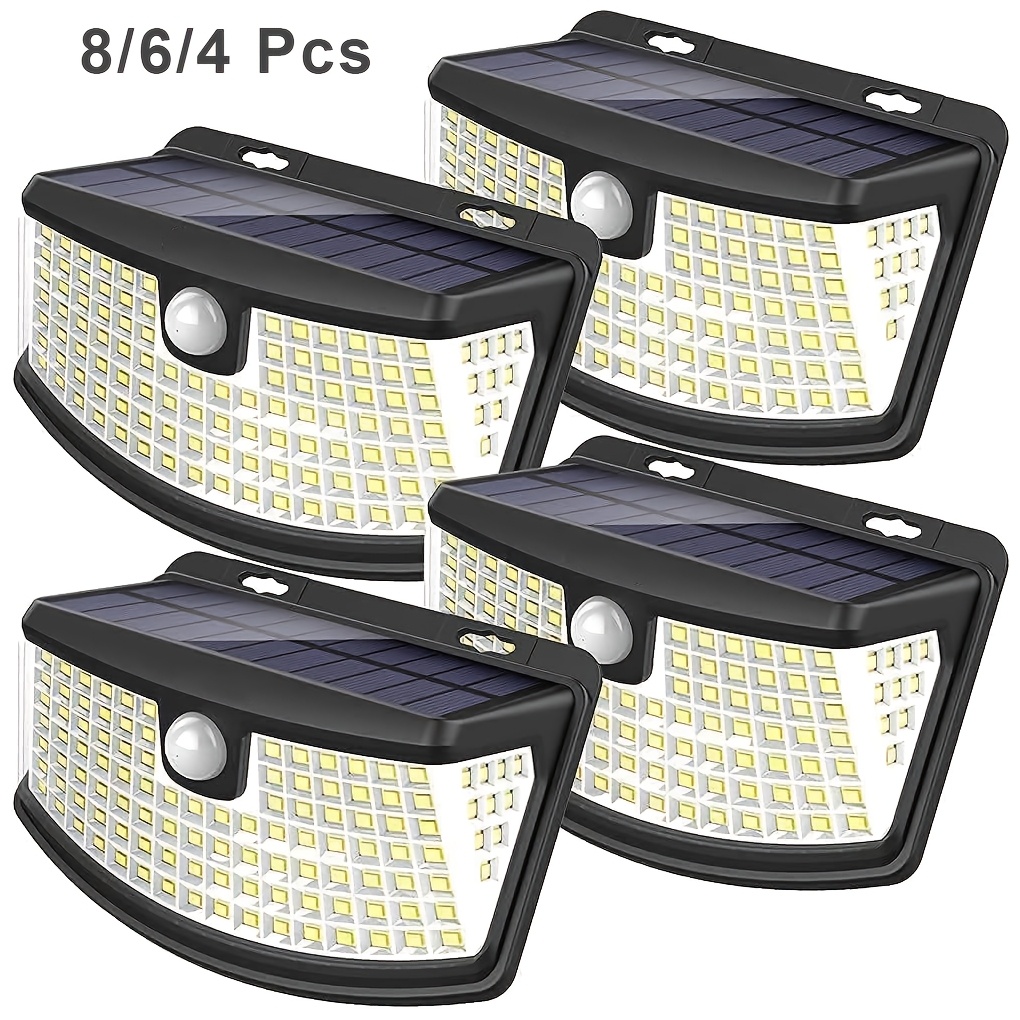 Outdoor Lighting With Motion Sensor - Zestawy 8/6/4 sztuk solarnych lamp z