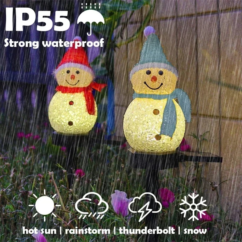 Outdoor Lighting For Christmas - Świąteczna lampa solarna LED w kształcie
