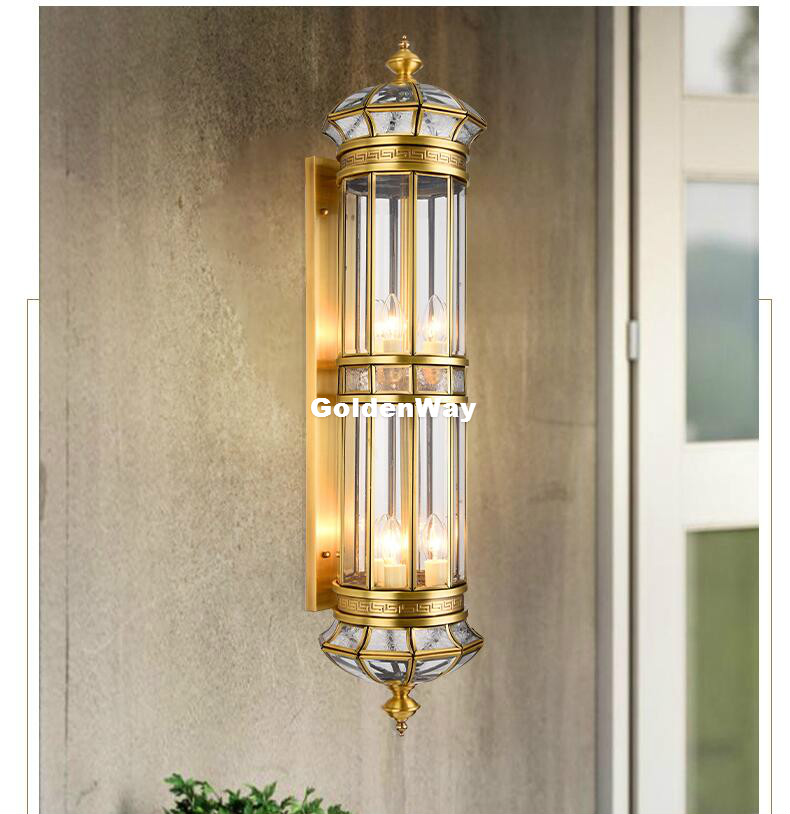 Antyczna mosiężna lampa ścienn – Outdoor Lighting Brass recenzja i cena