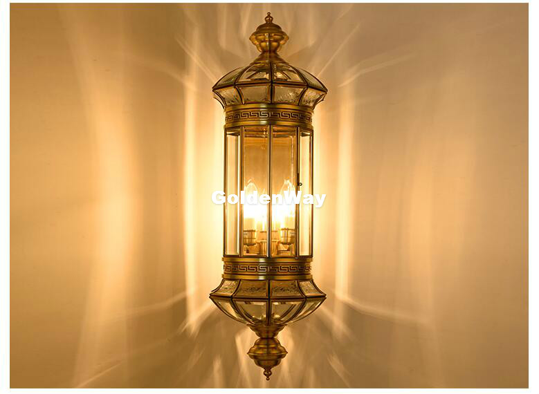 Antyczna mosiężna lampa ścienn – Outdoor Lighting Brass recenzja i cena
