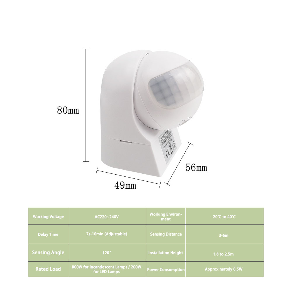 Wodoodporny zewnętrzny czujnik – Outdoor Lighting Wall Mount recenzja i cena