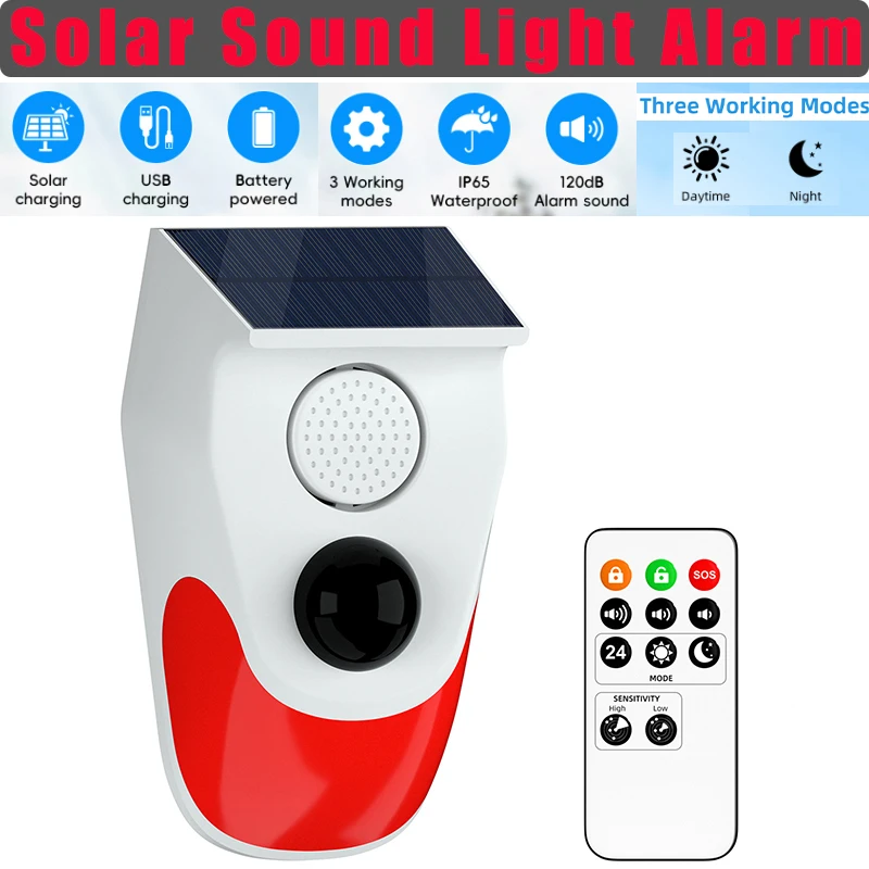 Solarny alarm dźwiękowy i świe – Outdoor Lighting With Motion Sensor recenzja i cena