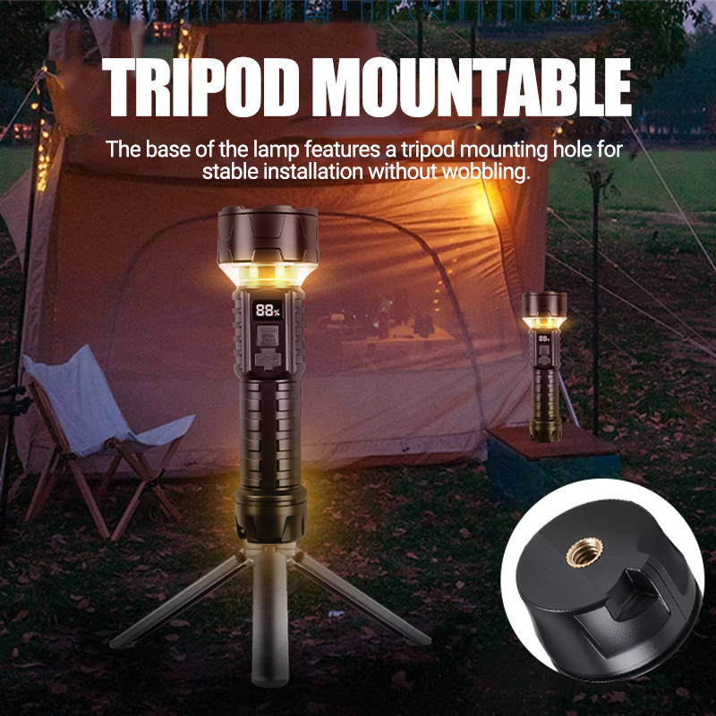 Latarka COB LED Akumulatorowa  – Outdoor Lighting For Camping recenzja i cena