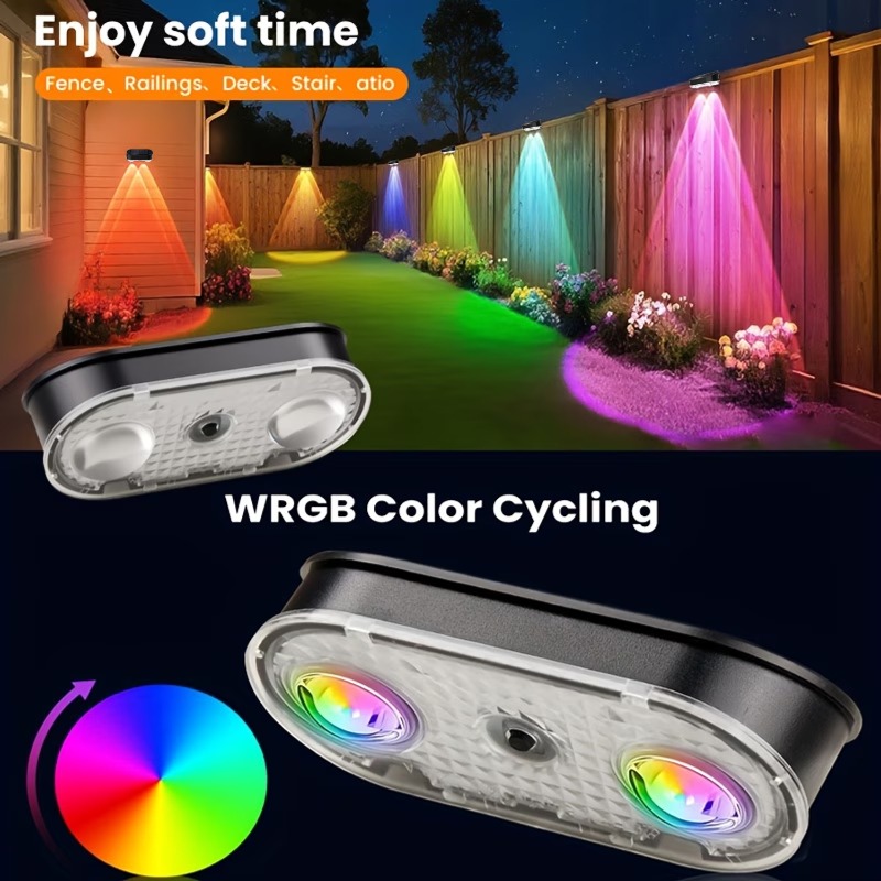 Lampa solarna RGB do ogrodzeni – Outdoor Lighting Dusk To Dawn recenzja i cena