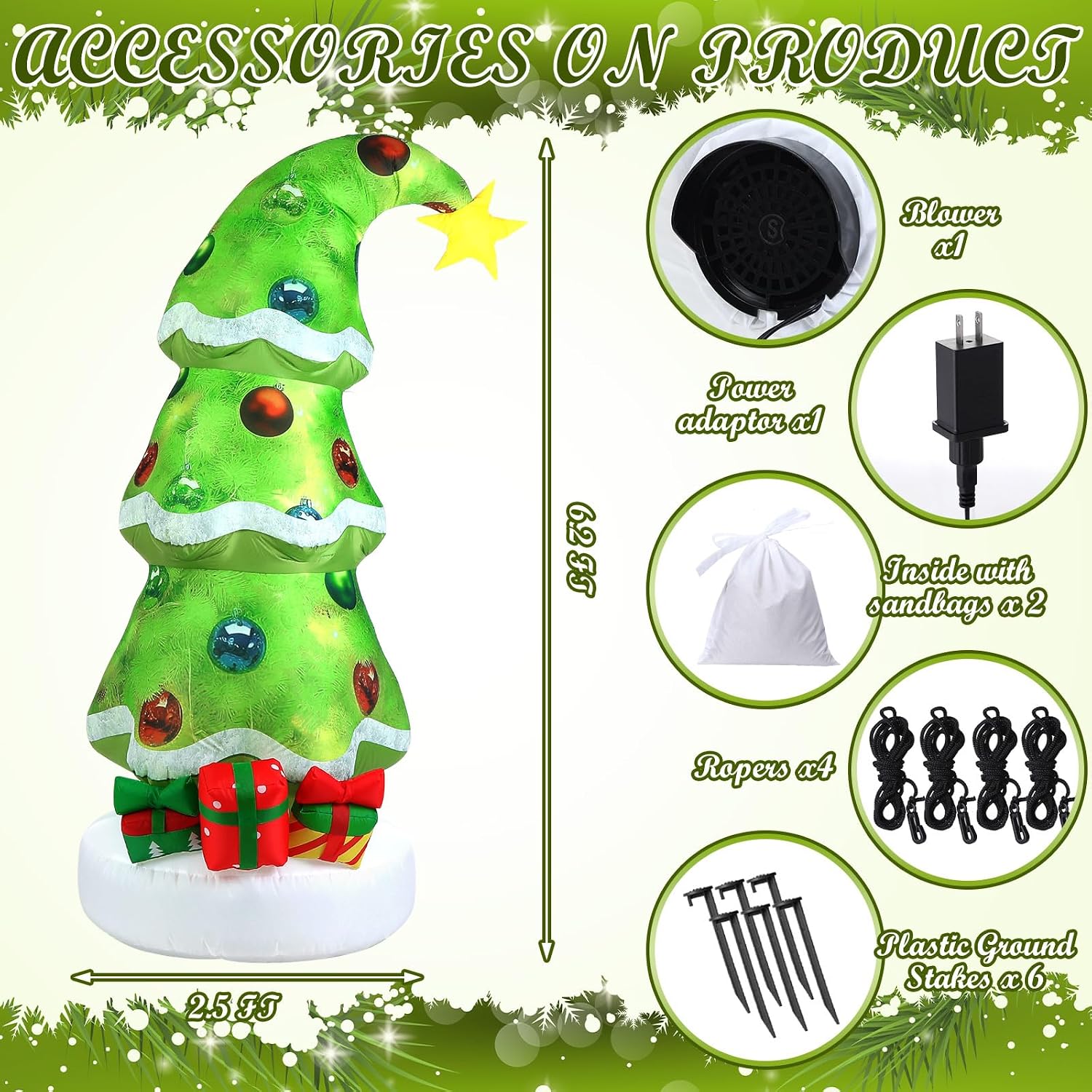 Ozdoby świąteczne dmuchane na  – Outdoor Lighting For Christmas recenzja i cena