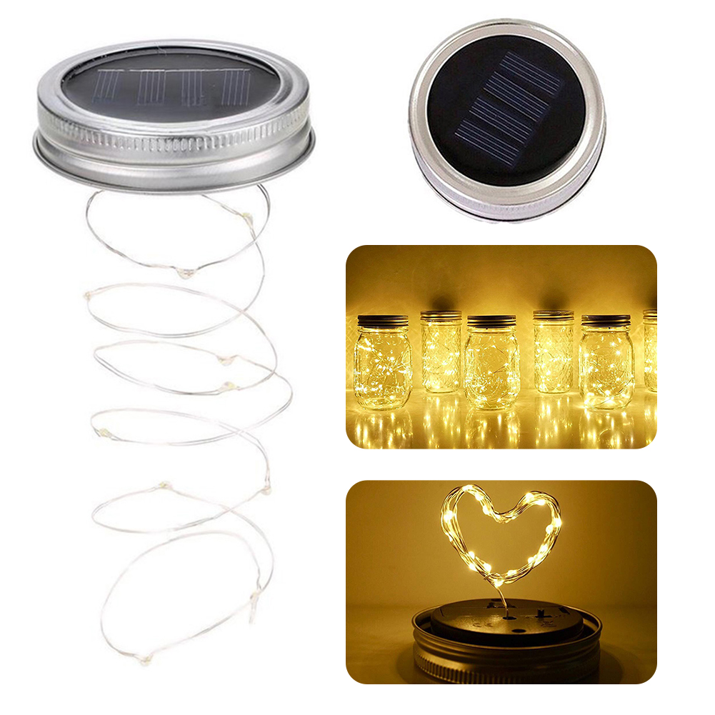 Lampki solarne LED do słoików  – Outdoor Lighting For Christmas recenzja i cena