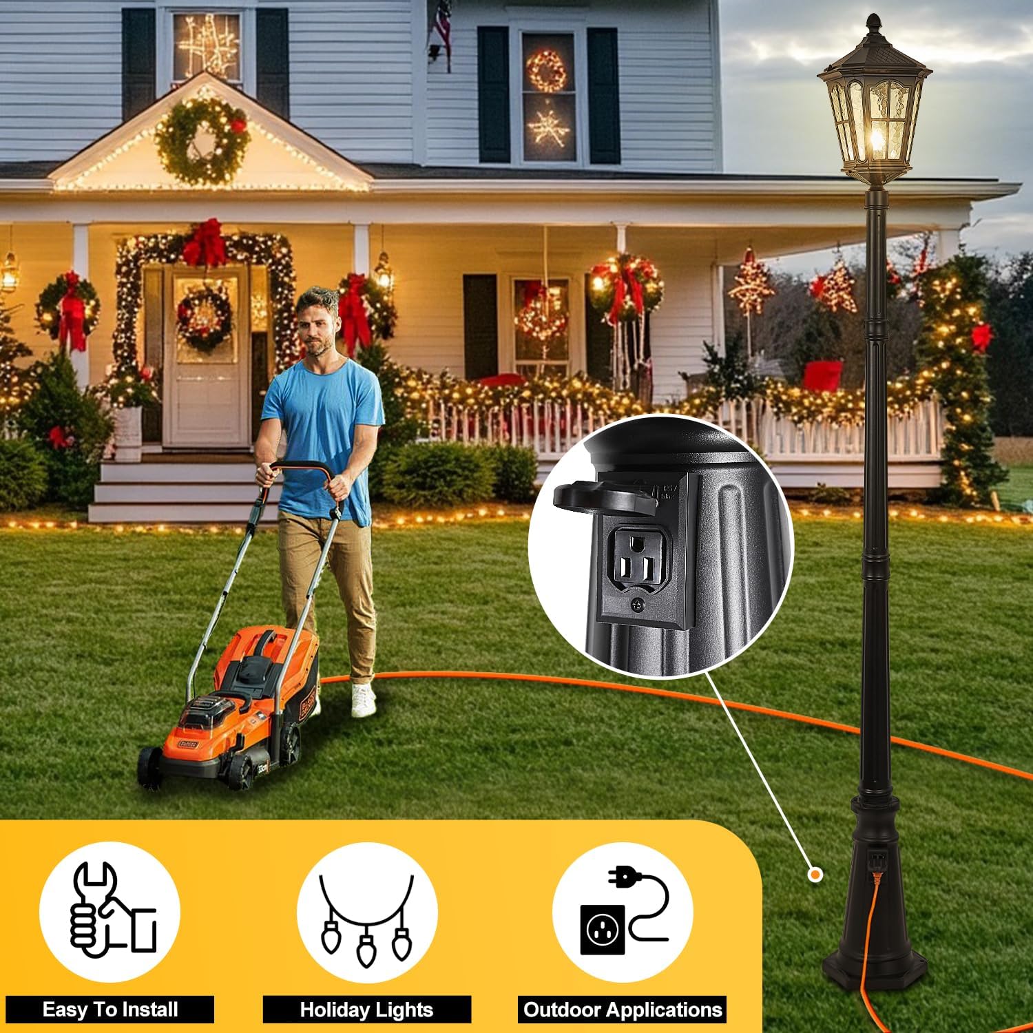 Wodoodporna zewnętrzna lampa s – Outdoor Yard Lighting Fixtures recenzja i cena