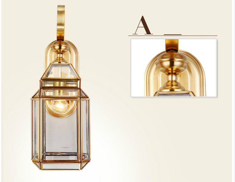 Nowoczesna lampa ścienna z brą – Outdoor Lighting Brass recenzja i cena