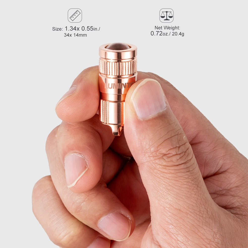 Miedziana Latarka EDC LED Kies – Outdoor Lighting Brass recenzja i cena
