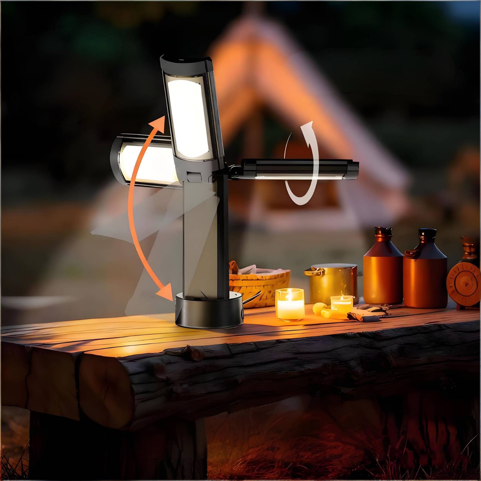 Teleskopowa lampa do namiotu z – Outdoor Lighting For Camping recenzja i cena