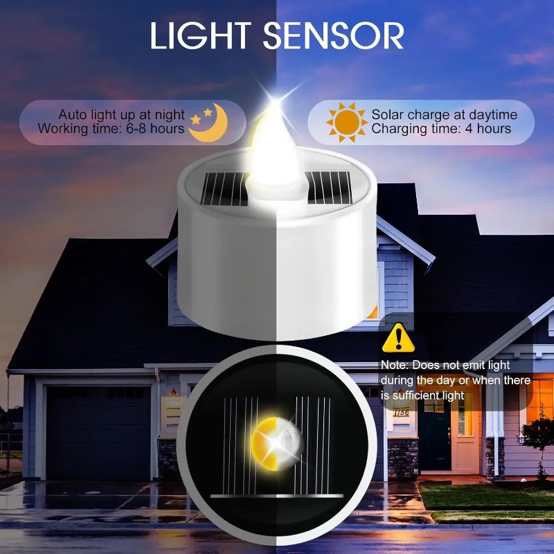 Solarna bezpłomieniowa świeca  – Outdoor Lighting Dusk To Dawn recenzja i cena