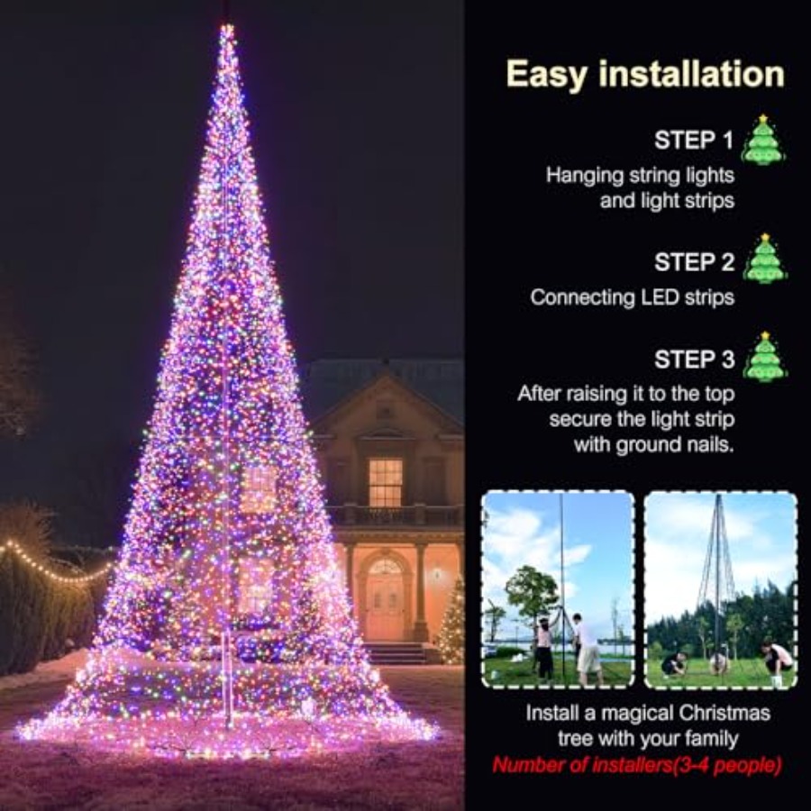 Zewnętrzny maszt flagowy z cho – Outdoor Lighting For Christmas recenzja i cena