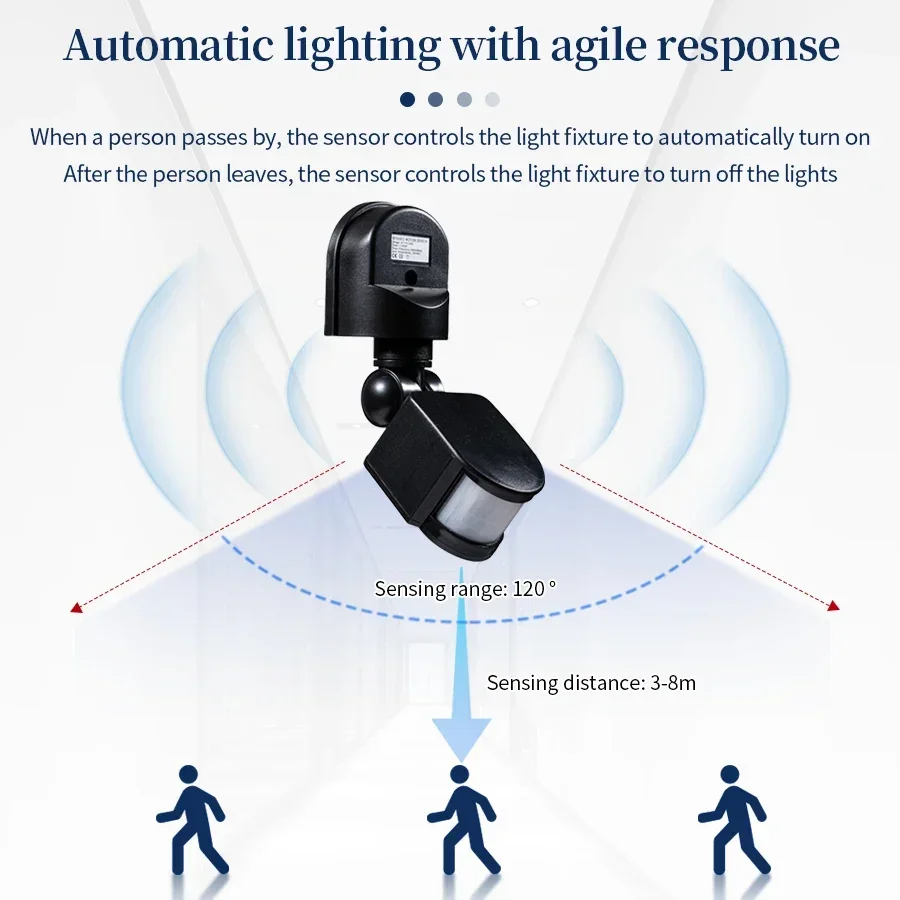 Czujnik ruchu PIR 220V 110V 12 – Outdoor Lighting With Motion Sensor recenzja i cena