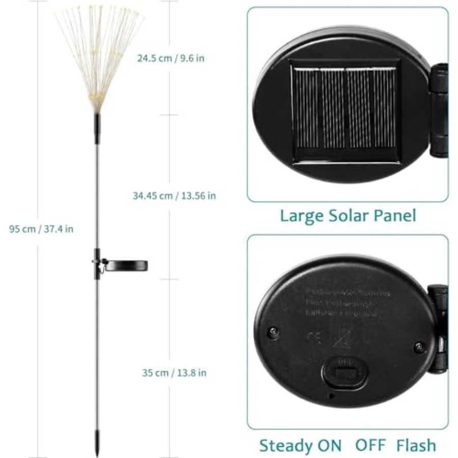 Solarne lampki fajerwerki, try – Outdoor Lighting For Christmas recenzja i cena