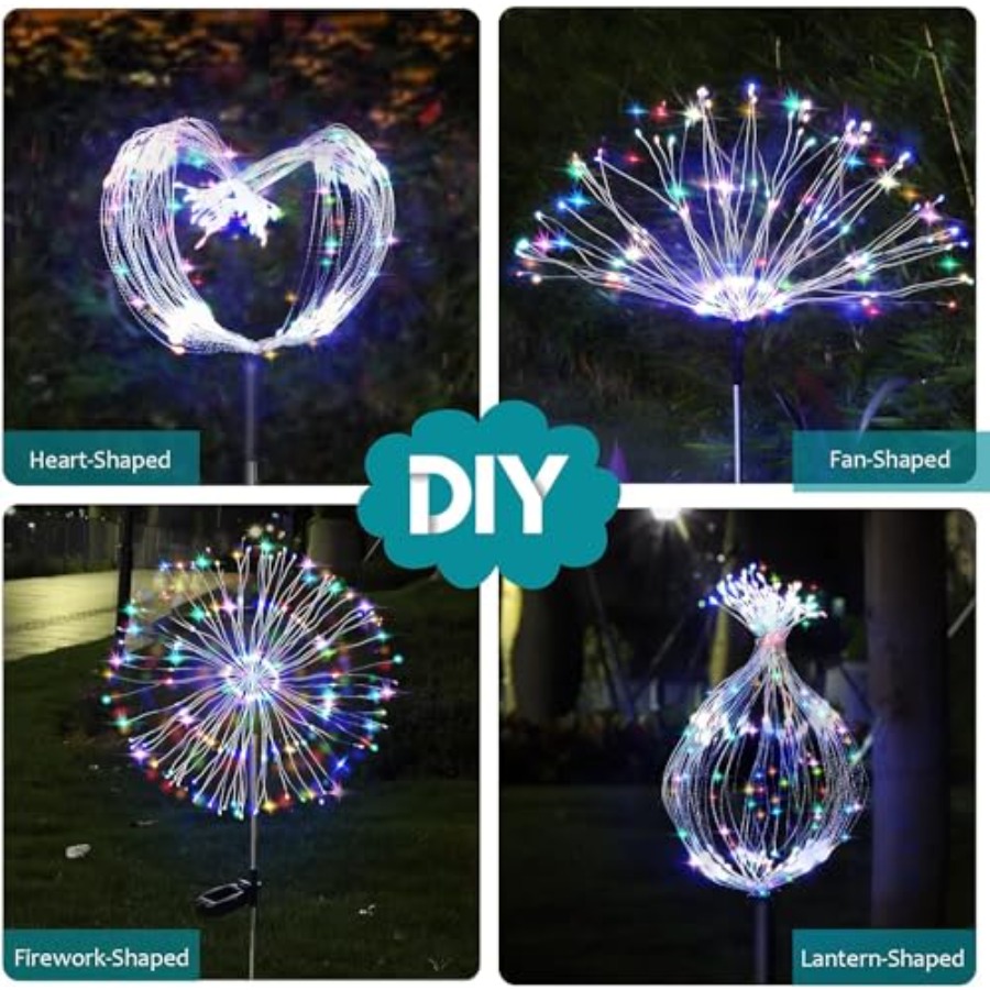 Solarne lampki fajerwerki, try – Outdoor Lighting For Christmas recenzja i cena